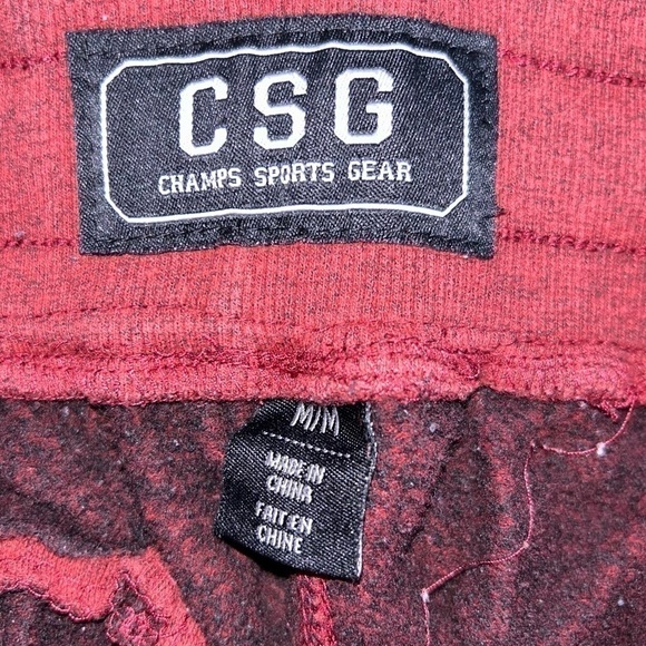 Champs Sweatpants Jogger Pull On Tapered Leg Cuffed Ankle Elastic Adjustable CSG - Picture 2 of 10